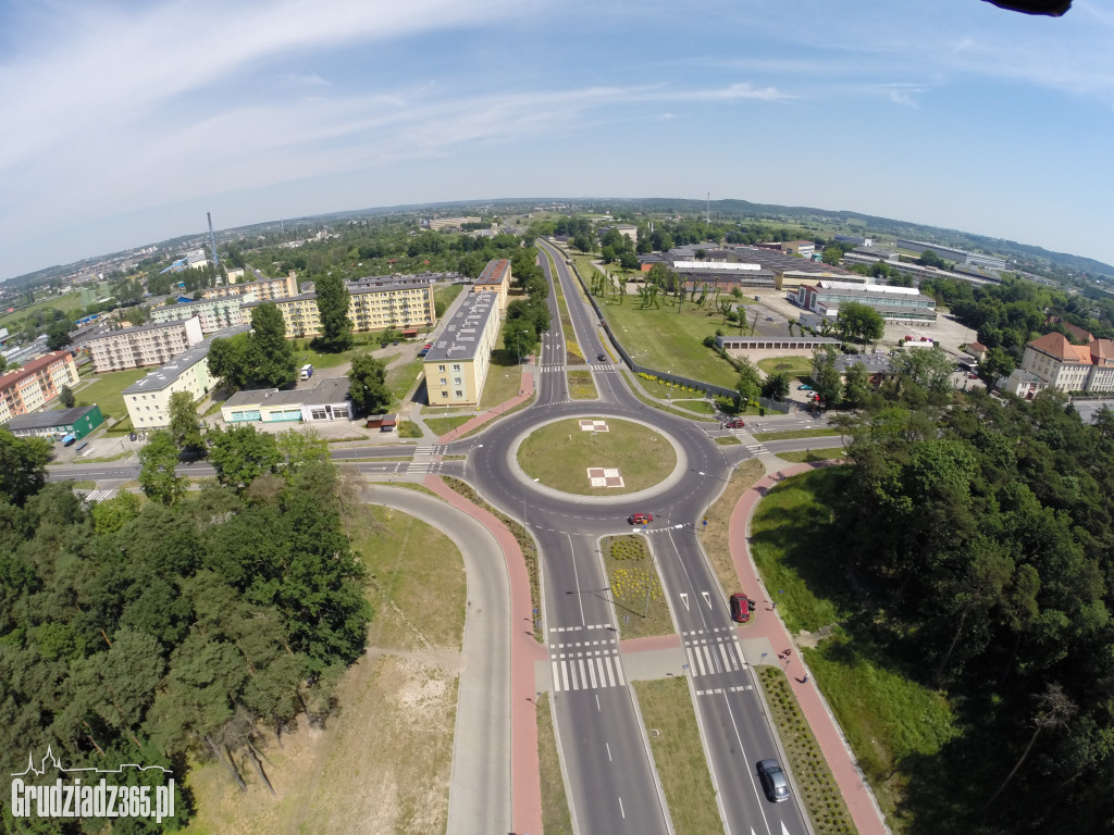 Zdjęcia Grudziądza z lotu ptaka