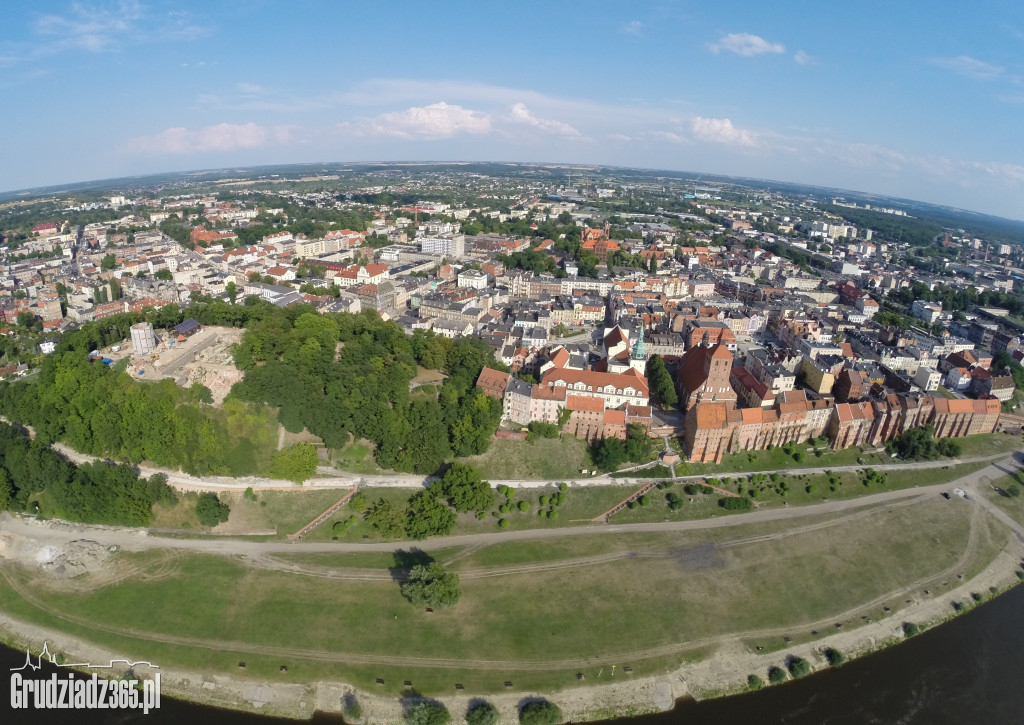Zdjęcia Grudziądza z lotu ptaka