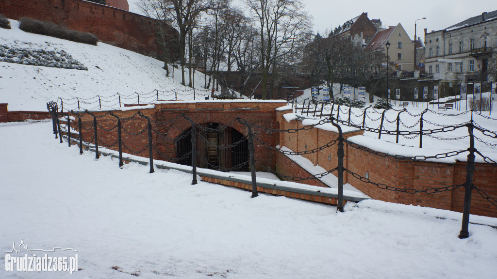  Panorama Grudziądza zimą