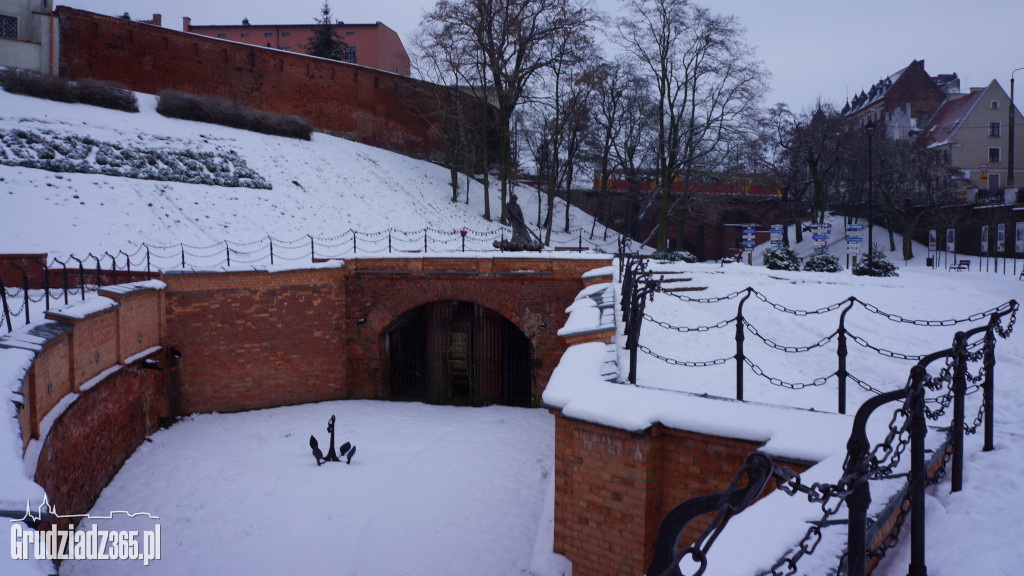 Panorama Grudziądza zimą
