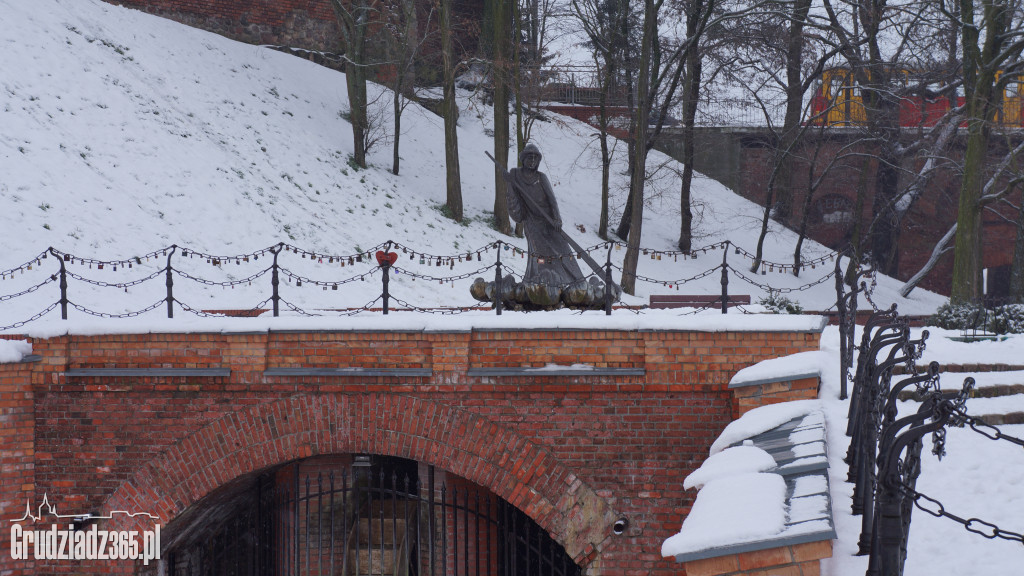  Panorama Grudziądza zimą