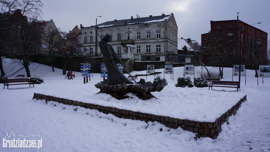  Panorama Grudziądza zimą
