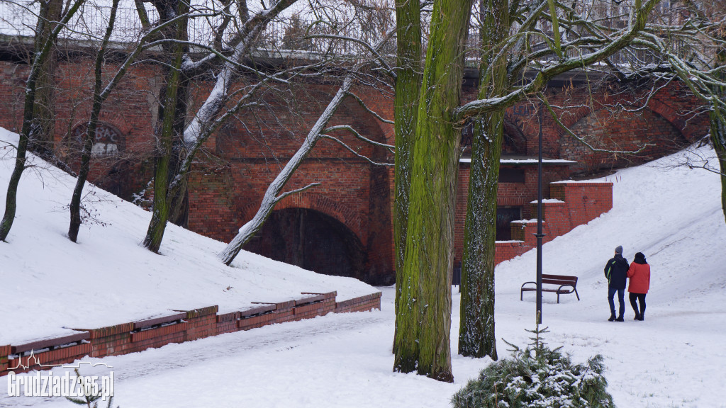  Panorama Grudziądza zimą