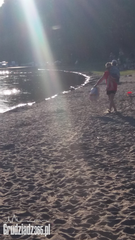 Plaża w Rudnika była w niedzielę jednym z bardziej obleganych miejsc