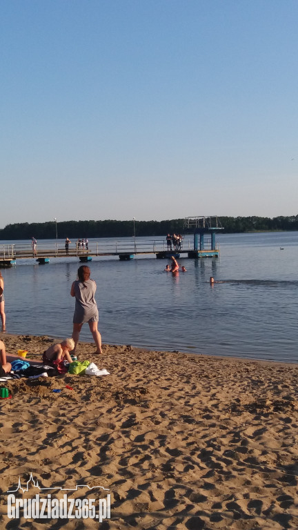 Plaża w Rudnika była w niedzielę jednym z bardziej obleganych miejsc