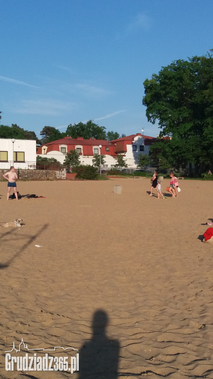Plaża w Rudnika była w niedzielę jednym z bardziej obleganych miejsc