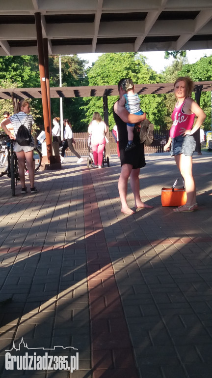 Plaża w Rudnika była w niedzielę jednym z bardziej obleganych miejsc