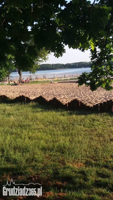 Plaża w Rudnika była w niedzielę jednym z bardziej obleganych miejsc