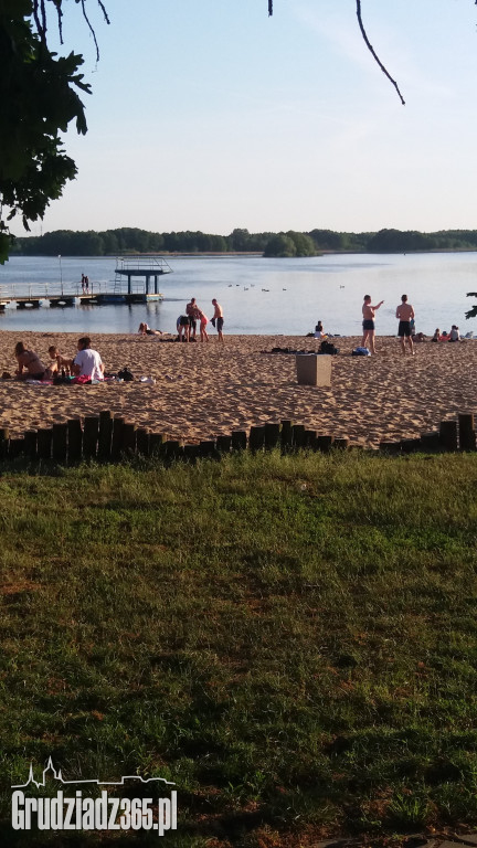 Plaża w Rudnika była w niedzielę jednym z bardziej obleganych miejsc
