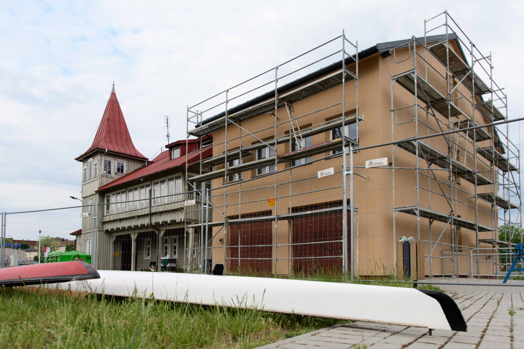 Remont budynku wioślarzy