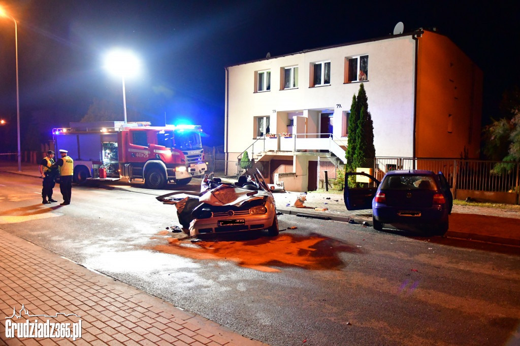 Wypadek dwóch VW na ul. Paderewskiego