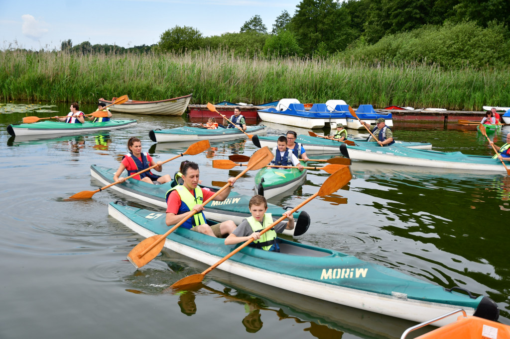 Spływ kajakowy dookoła Jeziora Rudnickiego