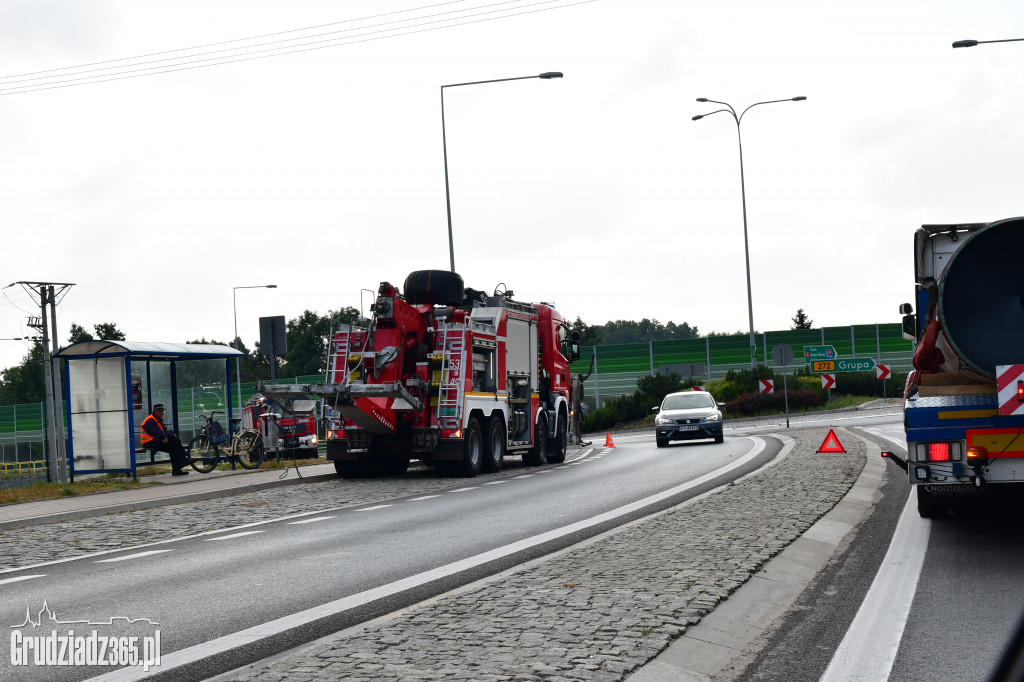 Rondo w Grupie zablokowane. Policja kieruje ruchem
