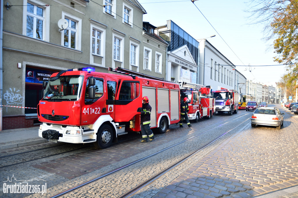 Akcja Strażaków na ulicy Wybickiego