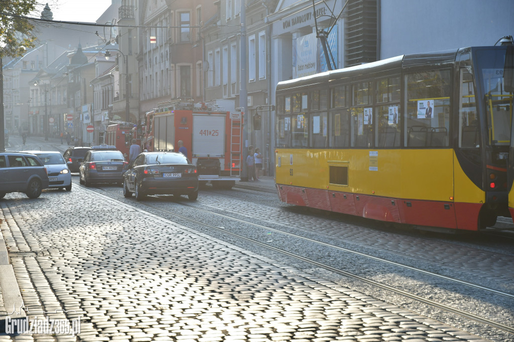 Akcja Strażaków na ulicy Wybickiego