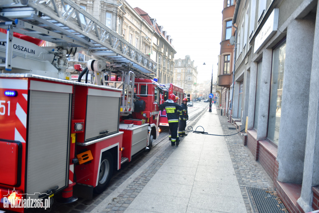 Akcja Strażaków na ulicy Wybickiego