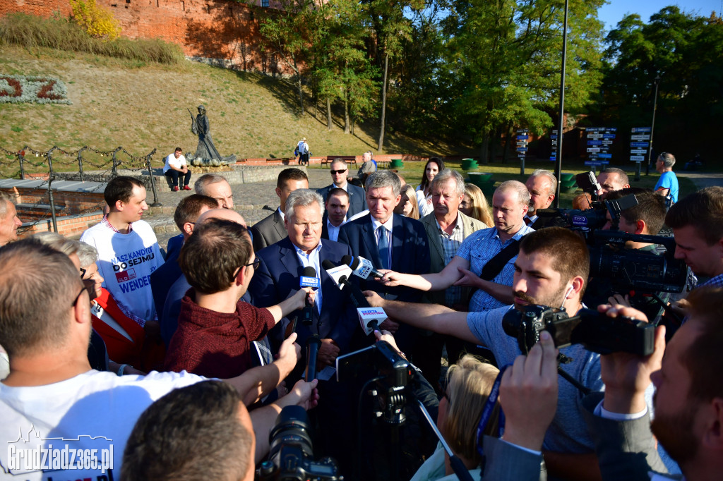 Aleksander Kwaśniewski w Grudziądzu