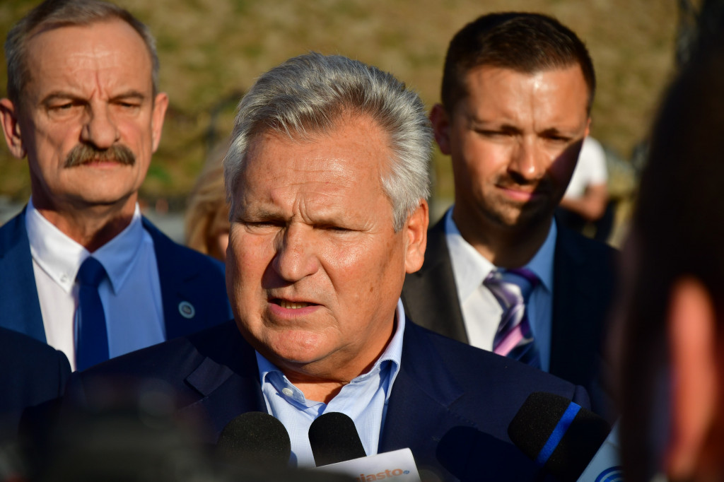 Aleksander Kwaśniewski w Grudziądzu