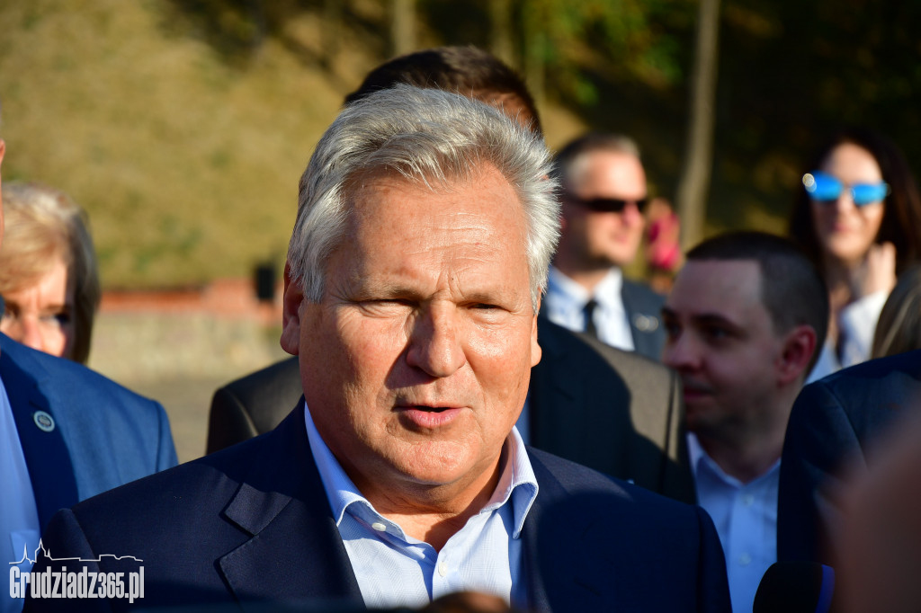 Aleksander Kwaśniewski w Grudziądzu