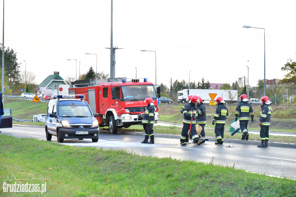 Wypadek na trasie średnicowej