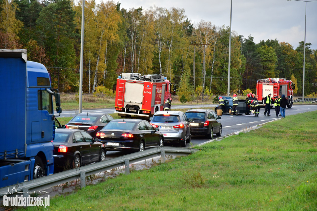 Wypadek na trasie średnicowej