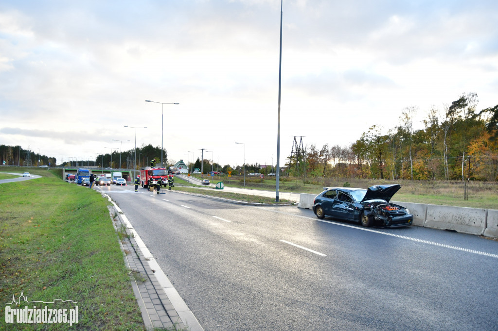 Wypadek na trasie średnicowej