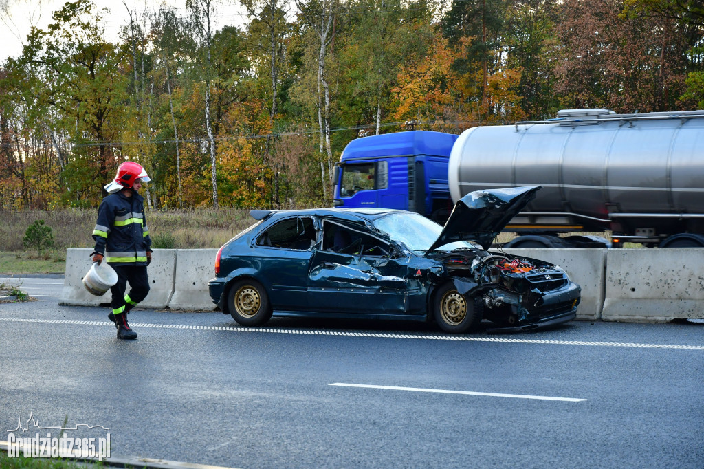Wypadek na trasie średnicowej