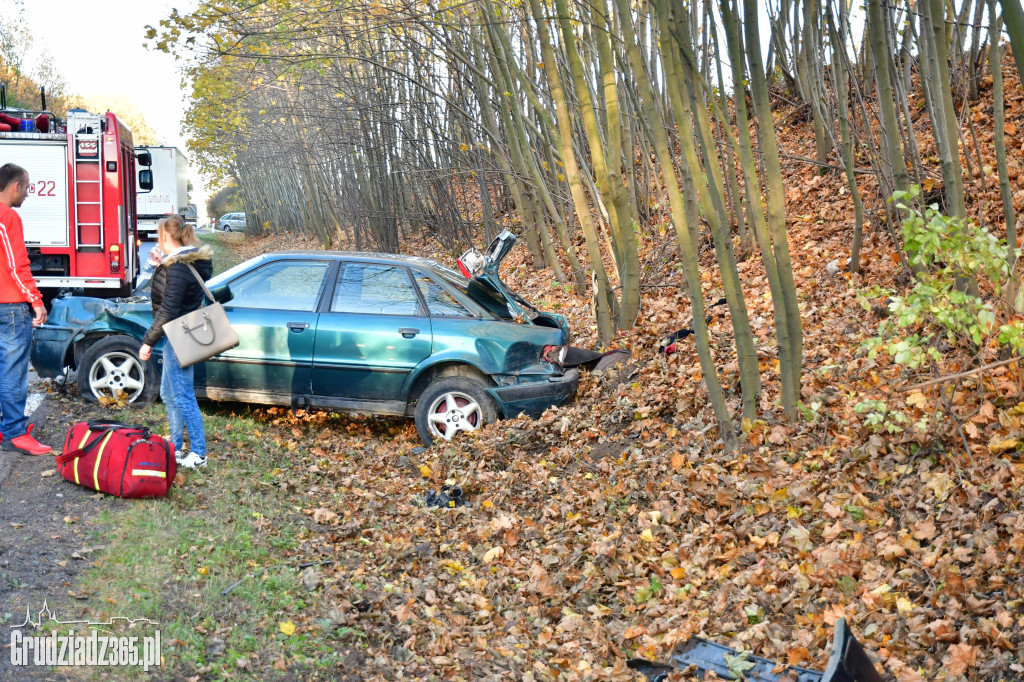 Wypadek na górze Bialochowskiej- utrudnienia