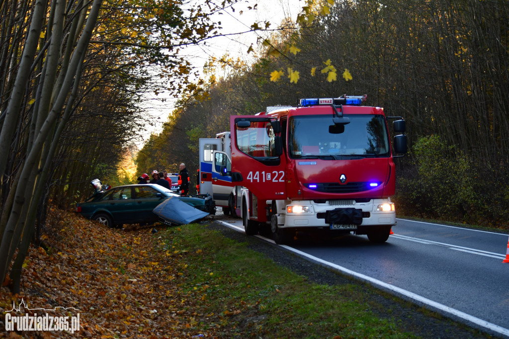 Wypadek na górze Bialochowskiej- utrudnienia