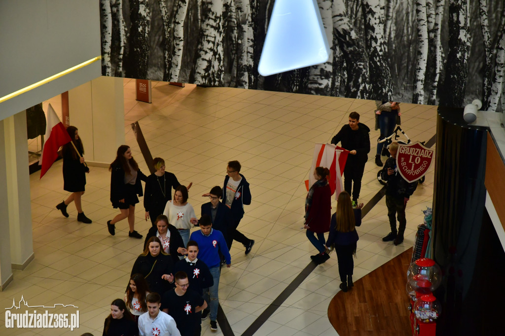 Flash mob- Tańczyli Poloneza w CH Alfa