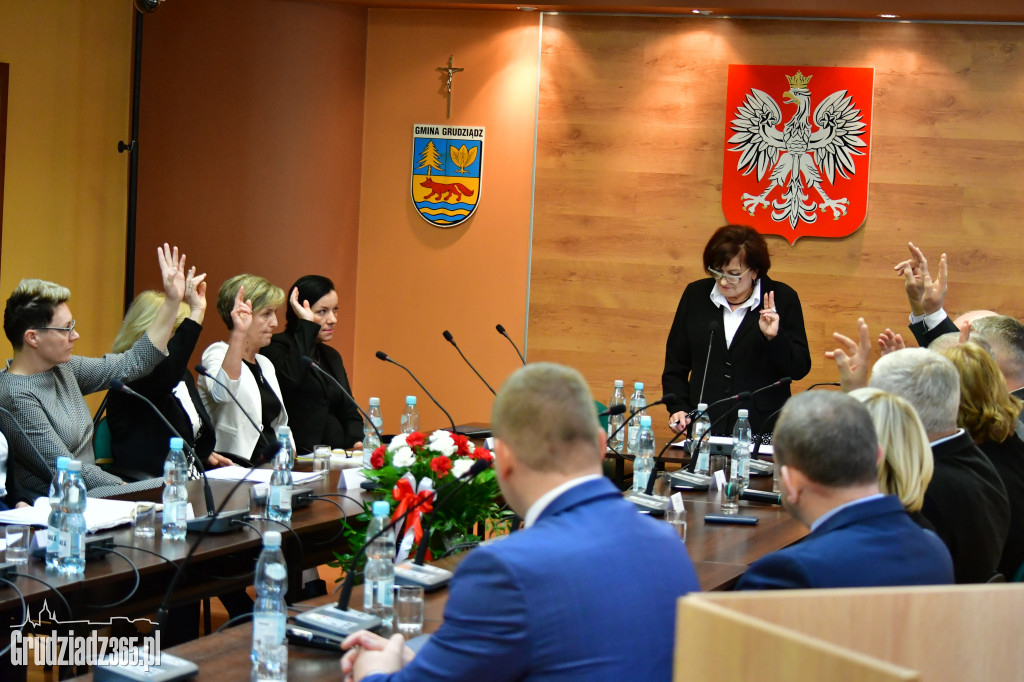 Pierwsza sesja rady gminy Grudziądz po wyborach