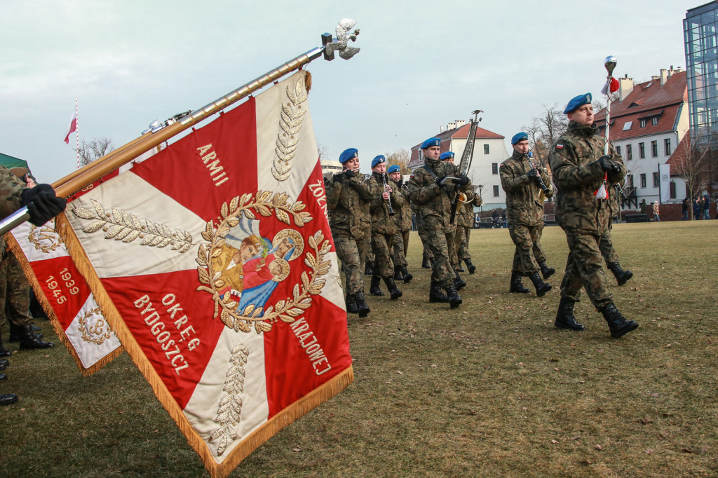 Przysięga terytorialsów w Bydgoszczy