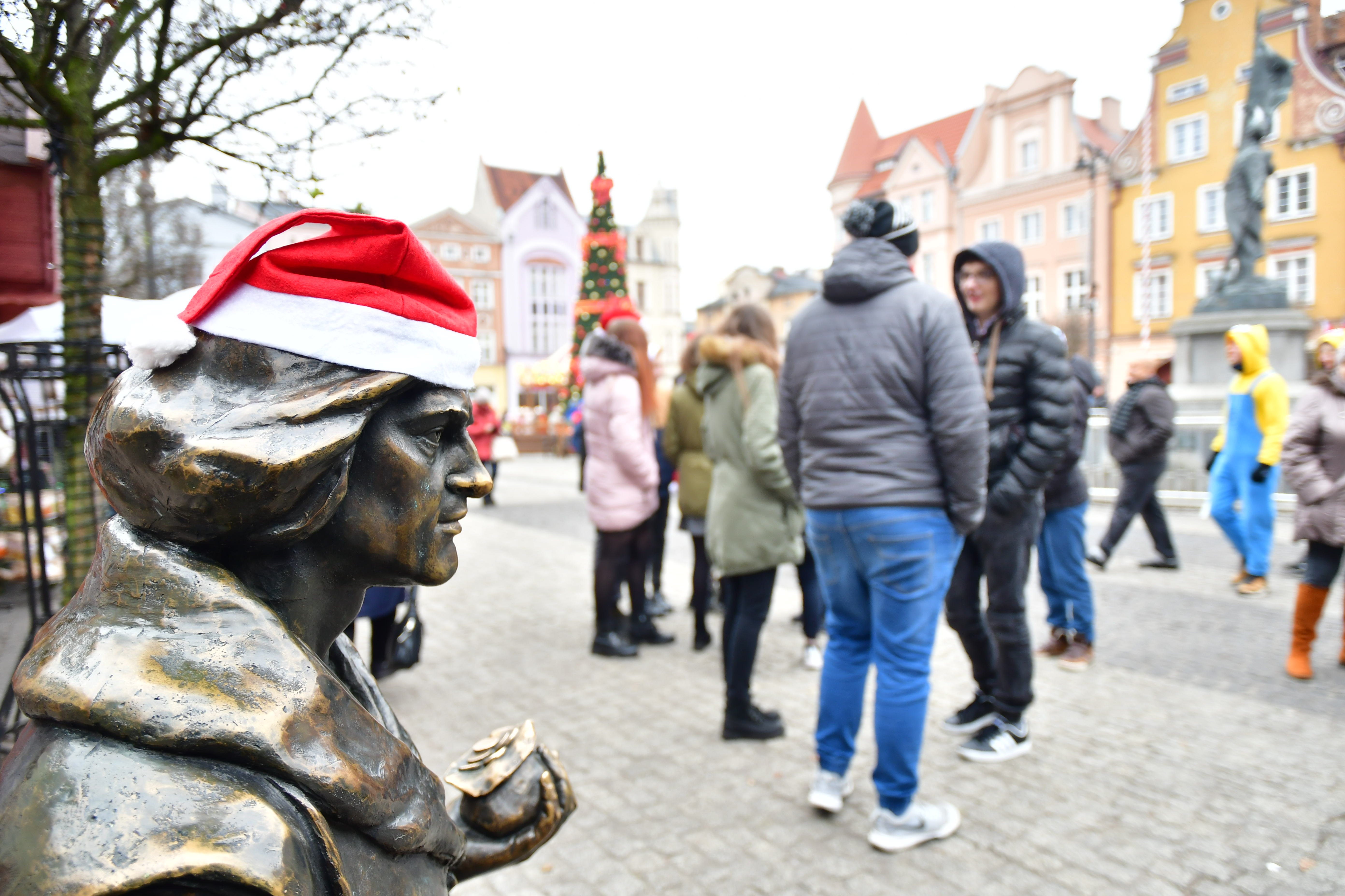 Wizyta Świętego Mikołaja na Rynku Głównym