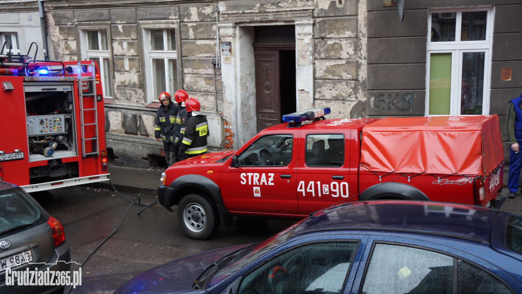 Akcja straży pożarnej na Nadgórnej