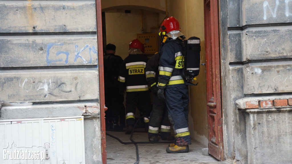Akcja straży pożarnej na Nadgórnej
