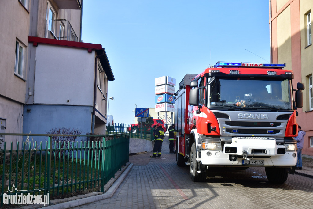 Akcja Straży Pożarnej na ul Kalinkowej