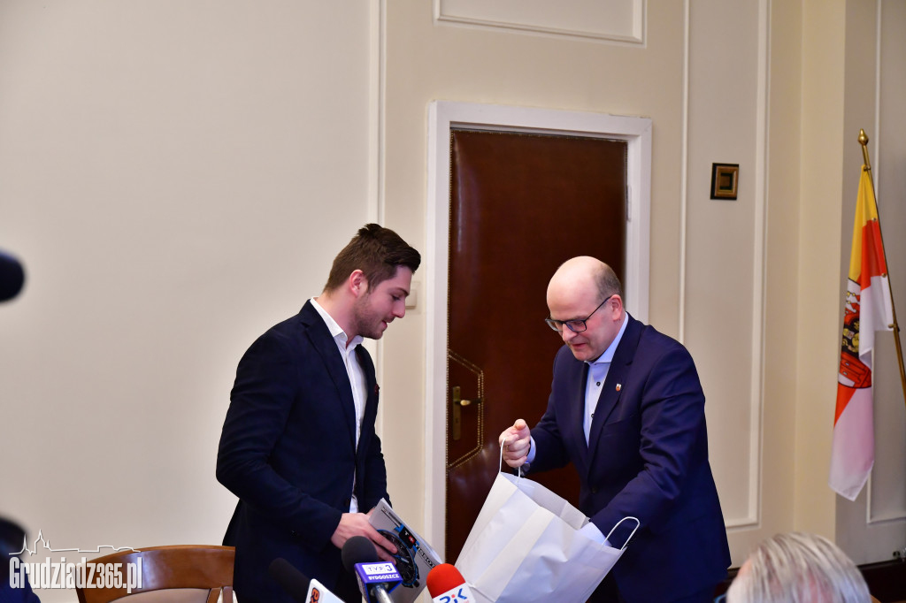 Mateusz Rudyk z wizytą u prezydenta