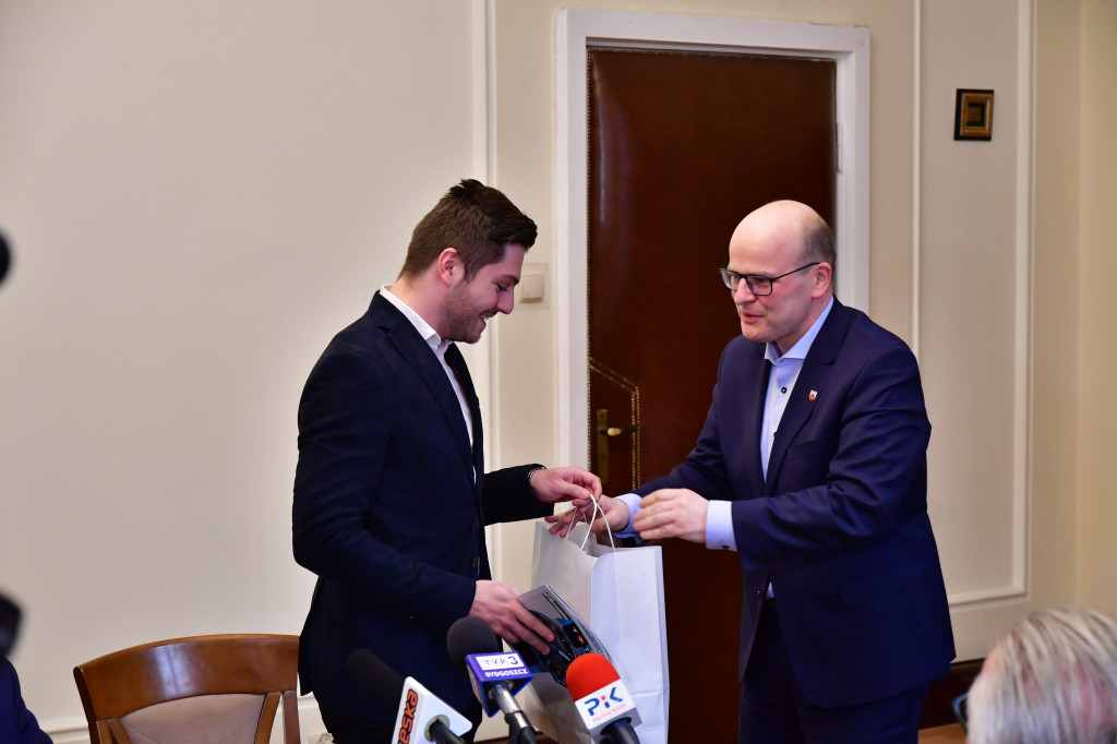 Mateusz Rudyk z wizytą u prezydenta