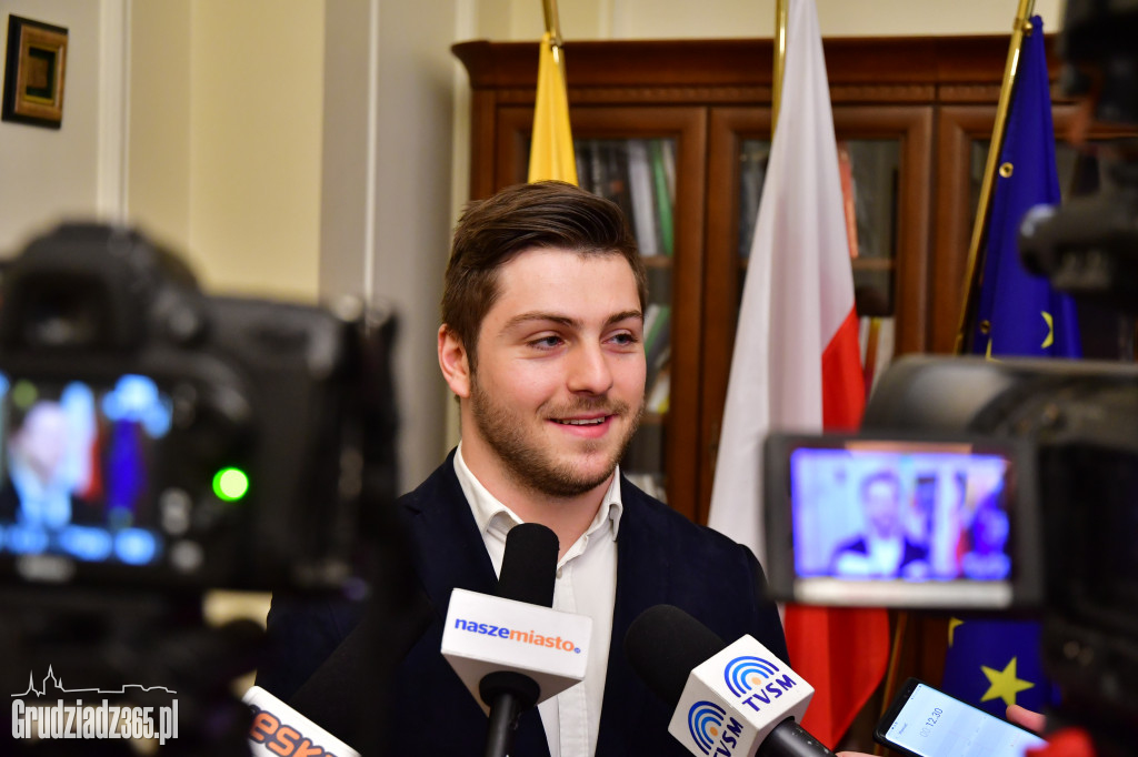 Mateusz Rudyk z wizytą u prezydenta