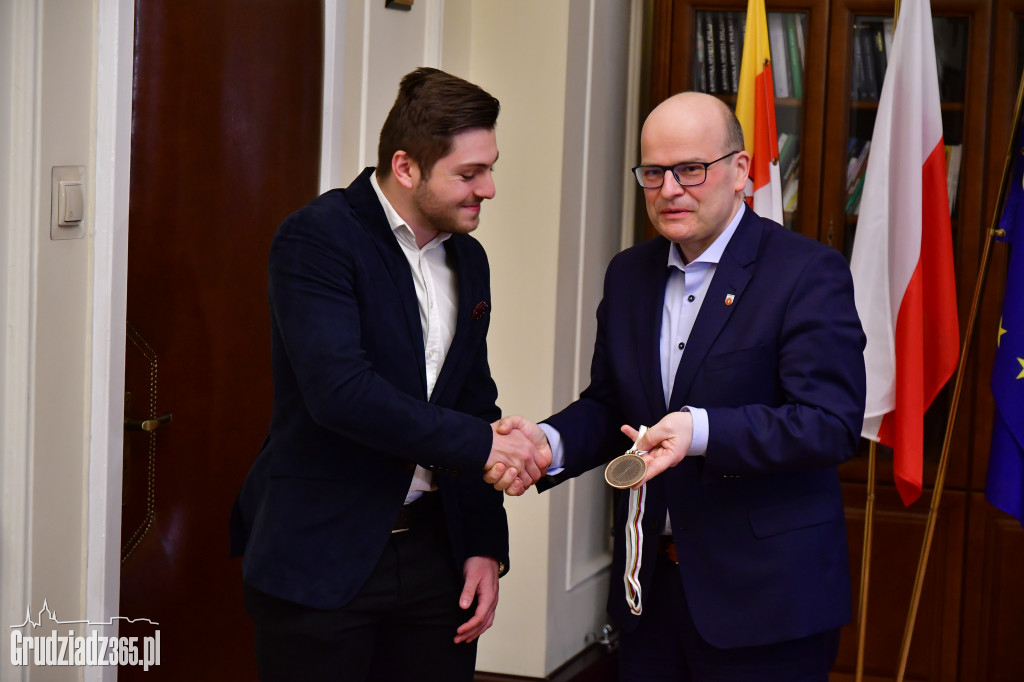 Mateusz Rudyk z wizytą u prezydenta