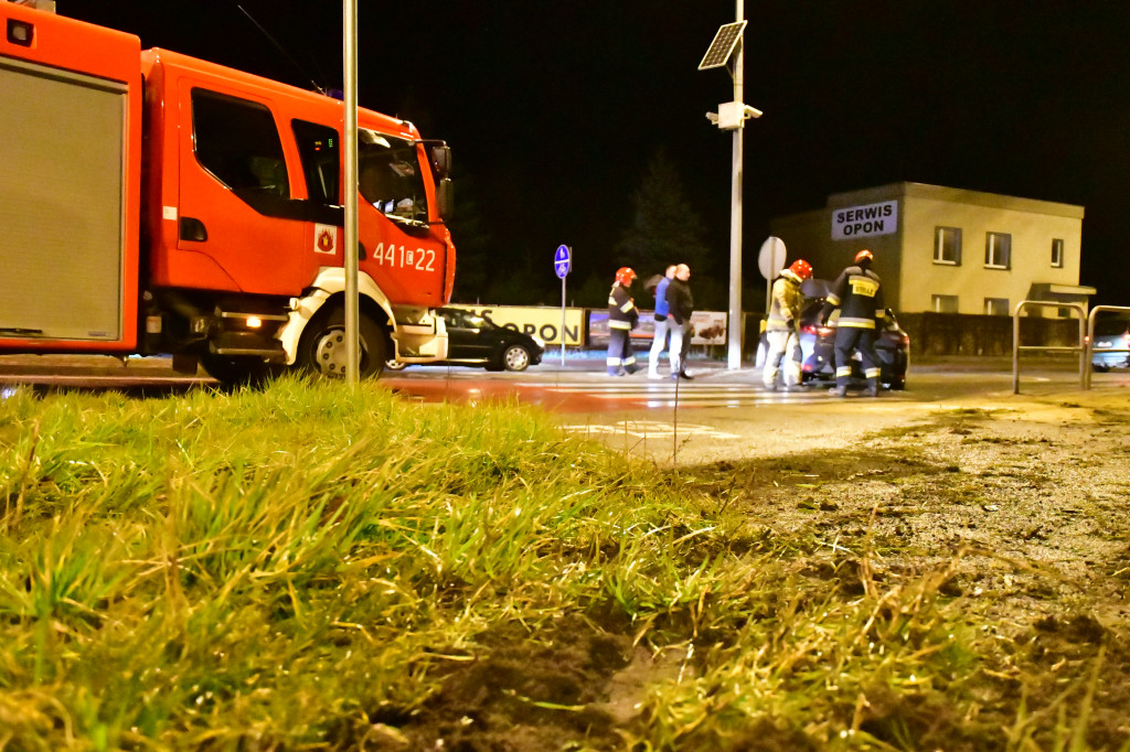 Wypadek na rondzie Kardynała Wyszyńskiego