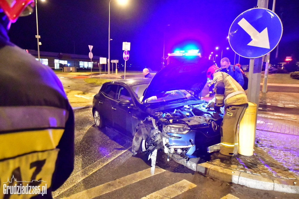 Wypadek na rondzie Kardynała Wyszyńskiego