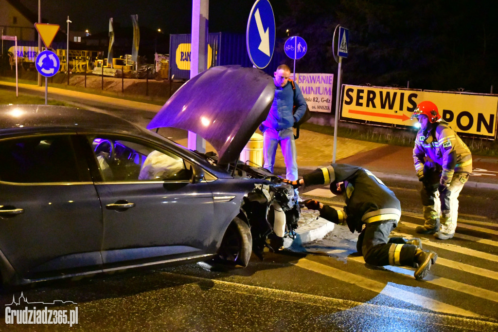Wypadek na rondzie Kardynała Wyszyńskiego