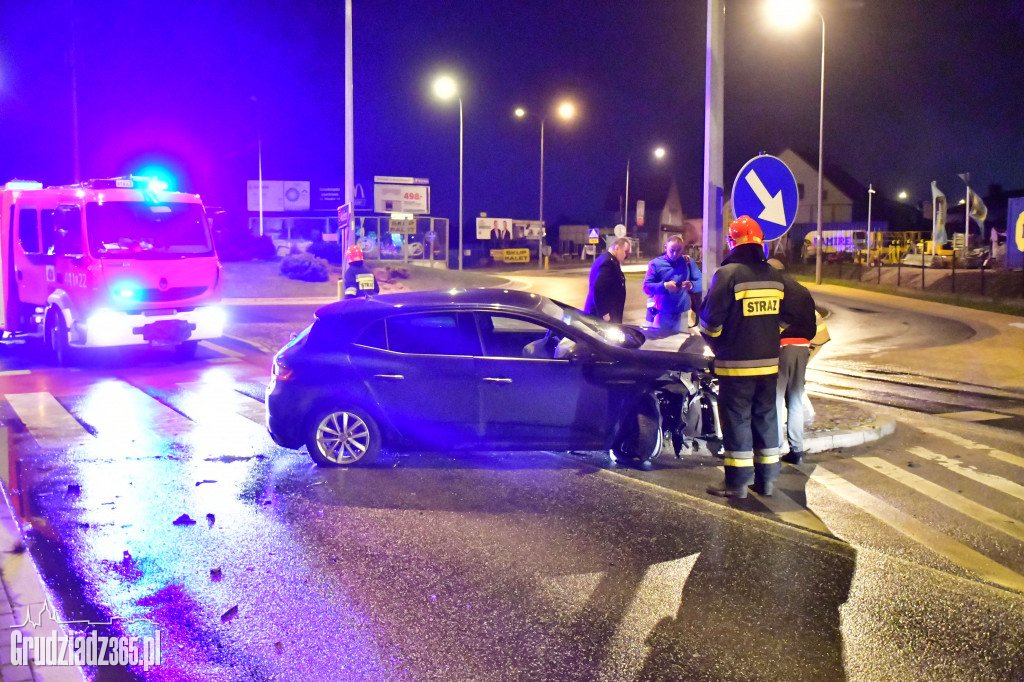 Wypadek na rondzie Kardynała Wyszyńskiego