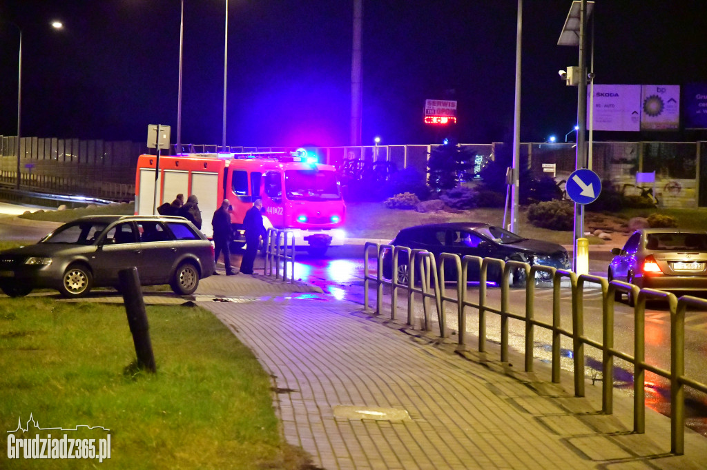 Wypadek na rondzie Kardynała Wyszyńskiego