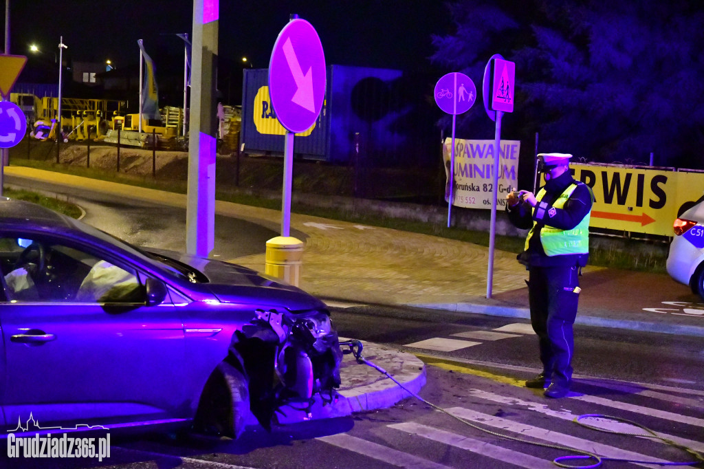 Wypadek na rondzie Kardynała Wyszyńskiego