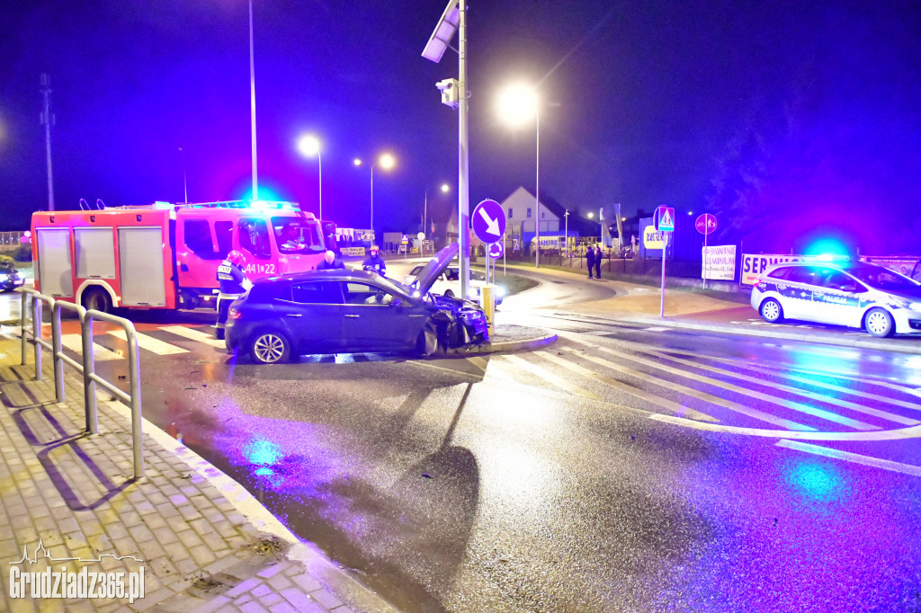 Wypadek na rondzie Kardynała Wyszyńskiego