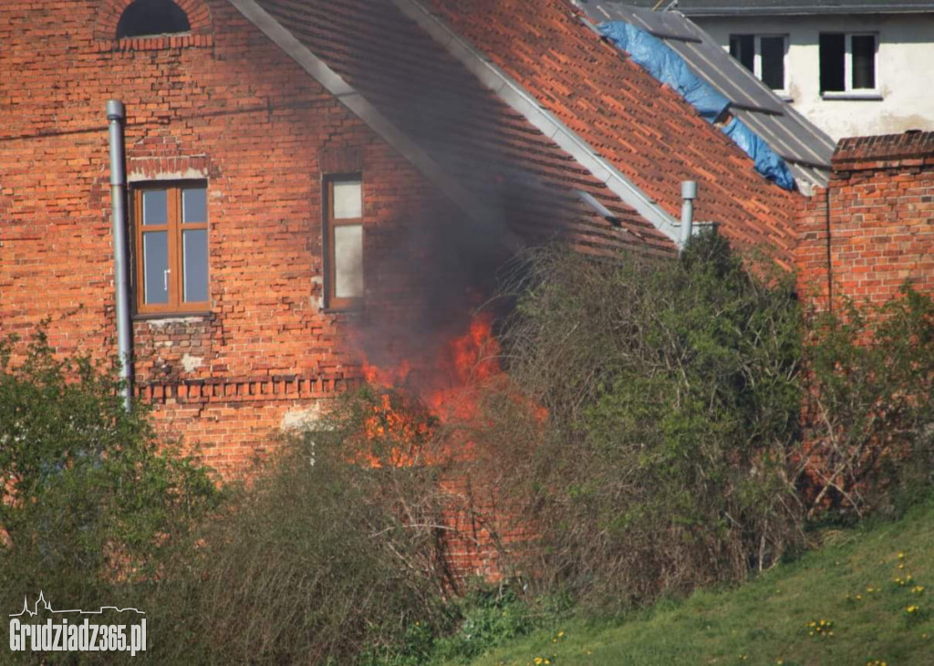Akcja Straży Pożarnej na ul Portowej