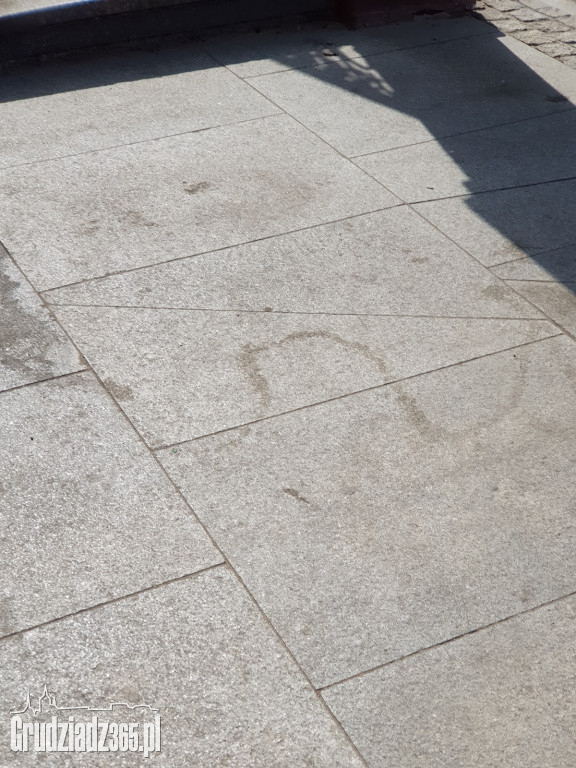 Brudne chodniki w Grudziądzu