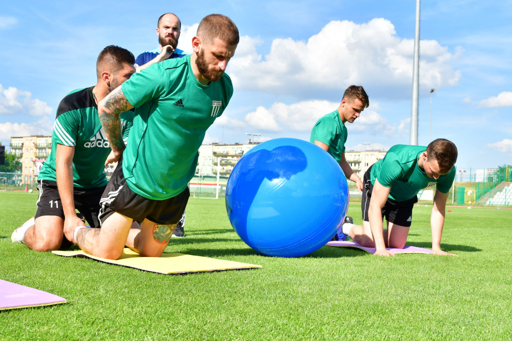 Pierwszy pierwszoligowy trening Olimpii Grudziądz